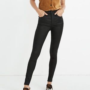 Madewell Women’s 10” High Rise Skinny Black Coated